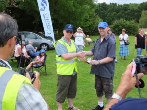 Collecting my award